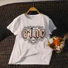 Jastie Retro Boho Skriv ut Grafisk Tee Kvinnor Ribbed Crew Neck Kortärmad Sommar T-shirt Bomull Casual Beach Tops Tees 210419