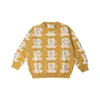Dzieci Swetry BC Marka Zima Boys Girls Cute Druku Knit Cardigan Dziecko Dziecko Ciepłe Bawełna Outwear Ubrania 211201