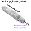 Massage Anal Plug Sexy Tail Toys For Women Adult Sexy Product Men Butt Plugs Stainless Steel Cat Couples Cosplay Games4982921