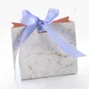 Valse wimpers 100 / pack groothandel creatieve mini marmeren geschenk tas voor party wimper doos chocoladepapier pakket / bruiloft gunsten snoep dozen