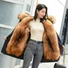 Women's Fur & Faux Winter Lady's Pie To Overcome Overcoat Mid Long Imitation One Coat Big Collar 2022