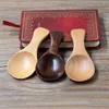 NUOVO Cucchiaino da caffè in legno naturale Cucchiaino da dessert per bambini Piccole palline Zucchero Sale Cucchiaini Mini gelato Cucchiaino da cucina Utensile da cucina RRE11638