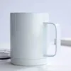 10oz DIY 승화 빈 커피 머그잔 자동차 컵 물 병 더블 벽은 진공 음주 물 텀블러