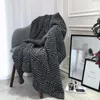 毛布ナップノルディックスタイルの毛布ベッドカバー大型薄いモダンスローデザイナーショールシングルクリーンバー家庭用品6001