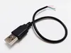 USB2.0 A Typ Male Plug 4pin 4 Tråd Dataavgiftskontakter Kabel, USB-ledningsladd, 30cm, DIY / 10PCS