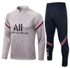 2021 2022 Soccer Training Pak Lange Mouwen Sweatshirt 21/22 Maillot de Foot Voetbal Jogging Jas Trainingspak