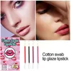 Lip Gloss Lipstick Sigarettenkoffer Katoen Swab Lipsticks Langdurige waterdichte cosmetica voor vrouwen Fashion Makeup R5A82562251