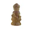 Prezent Buddha Statua Naturalny Fluoryt Healing Crystal Reiki Chakra Figurka Duchowy Kamień Rzeźbione Dekoracja Home