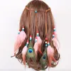 Pinzas para el cabello Barrettes Onda coreana Pluma de pavo real Diadema Color Hombres y mujeres Sombreros Moda Temperamento Accesorios