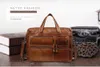 Men Business Travel Genuine Leather Handbags Large A4 Office Laptop Messenger Shoulder Bags