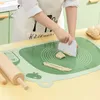 Hushållskvalitet Silikon Skärbräda Rullande matta Tjockad Kök Bakning Plast Knead Mat 211008