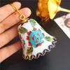 10pcs Cloisonne Enamel Filigree Colorful Bell Pendant Ornament Party Return Gift for Guests Handcrafts Christmas Tree Hanging Charms