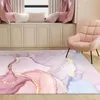 Tapis pour salon moderne Abstrac fantaisie rose aquarelle tapis chambre Hall maison décorer tapis antidérapants paillassons nordiques