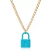 Party Favor Exaggerated Necklace Personalized sweet Creative Color padlock Necklace dd961