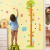 Misura Adesivi murali di altezza Cartoon giraffa Pig of Kindergarten Children's Room Chart Diagrammazione Righello Protezione ambientale Arredamento per la casa 210615