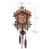 Настенные часы маленькие кукушкиные часы винтажные 3D маятник дома декор безмолвный механизм смотровые спальни антикварные украшения гостиной