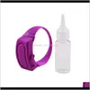 Favor Event Festive Party Supplies Home & Gardenportable Hand Sanitizer Pumps Disinfectant Dispenser Bracelets Wristband Bangle Dispensing S