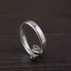 Balmora 100% 925 Sterling Silver Kärlek Kram Ring Öppna Stacking Ringar För Kvinnor Flickor Lovers Retro Statement Fashion Trend Smycken 211217