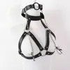 Bondage Sexy Faux Leather Lingerie Breast Binder Bra Top And Mouth Gag With Nipple Clamps Female Body Harness Fetish Restraint Cos2967434