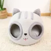 For Cats Dogs Bed Semi-Enclosed Cat's Head Chats Litter Box Breathable Hand-Washed Suitable Small Dog Pet Mat House Accessories 2101006