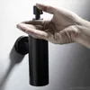 200ml Wall Mounted Bathroom Shower Soap and Lotion Dispenser Bottle Pump Stainless Steel Tower Shampoo Black S30 20 211206