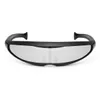 Party Glasses Novelty Futuristic Cyclops Mirrored Sunglasses Monoblock Alien