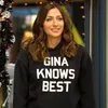 Damen Hoodies Sweatshirts Brooklyn Nine Merch Gina Knows Hoodie Sweatershirt Grafik-Sweatshirt mit Rundhalsausschnitt im gleichen Stil