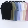 Designer kläder logotyp tryckt på bomull T-shirts Casual crew neck par polo shirt sommar enkel lös kortärmad topp