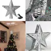 クリスマスの装飾LEDの木のトッパースタースノーフレークプロジェクターライトグリッター梢の装飾パーティーの電源（ランダムカラー）