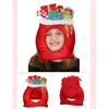 Feestmutsen Red Green Christmas Tree Hat Lucky Bag Gift Box Funny Novely Plush Warm Kawaii Cute Xmas Santa Claus Cap Theme Gunsten