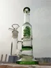 Tube Bong Spiral Perc Glass Bong Recycler Dab Rig Rökning Hokah Filter Skärm 14mm Joint Bowl Glass Water Bongs