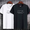 T-shirt dos homens 2-pack novo algodão impresso homens e mulheres de mangas curtas com a mesma forma redonda pescoço de mangas curtas plus tamanho top h1218