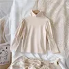 Gooporson Fall Girls Shirts Fashion Korean Långärmad tröja Liten flicka Undershirt Söt Barn Bottnar Barn Kostym 210508