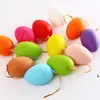 12 stks / set 4 cm Plastic Pasen Egg Party Happy Decorations Kleurrijke Geschilderde Vogel Duif Eieren Craft Kids Gift Gunst Zee Shipping CCB12112