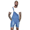 Pink Denim Overall Shorts for Men Fashion Hip Hop Streetwear Mens Jeans Plus Size Short Jean Jumpsuits 220301