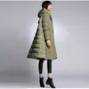 Winter Women's Down Coat Hem is groot voor dikke mensen. Groot formaat 10XL Puffer Jacket Zwart Red Navy Green Army Green 211012