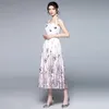 Fashion Summer Boho Dress Women's Vintage Sexy Spaghetti Strap Butterfly Floral Print Casual Midi Vestido 210519