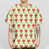 T-shirts T-shirts 2022 Zomer Retro Casual 3D Gedrukt Floral Losse Oversized Short-Mouwen T-shirt Street Hip-Hop Stijl Grappige Knappe Man