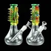 Cam Bong Oil Teçhizat Nargile Su Bongs Boru Dab Rigs Pyrex Beher Nargile