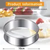 Moules de cuisson 8 pcs doubles anneaux de tarte roulés anglais muffin crumpet pour la cuisson sablé pâtisserie flan mousse gâteau ring331h