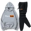 Men039s Трековые костюмы Зимние капюшоны Sport Set Porn Hub Sudaderas плюс размер высококачественных толстовки.