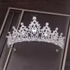 Mode Kristallen Bruidsmeisjes Tiara's Hoofddeksels Voor Bruiloft Verjaardag Formele Gelegenheid Goud Zilver Kroon Steentjes Kralen Kinderen H1016971