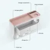 BAISPO porte-brosse à dents à adsorption magnétique distributeur automatique de dentifrice articles de toilette support de rangement accessoires de salle de bain 210709