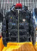 Parkawinter Merk Herenjas Hooded Gilded Eagle Wings geborduurde en kleurrijke donsjack trend