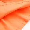 Été 2 3 4 5 6 7 8 9 10 ans doux mignon solide couleur orange courte évasée trompette manches chemisier chemise pour bébé enfants fille 210529
