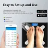 Bluetooth Bathroom Scales BMI Floor Body Scale LED Electronic Scales Smart Weight Scale Balance Body Composition Analyzer H1229