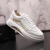 Fashion Designer Wedding Dress Leather Shoes Luxury Spring Autumn White Air Cushion Men's Sneakers British Style Platform Man Casual Walking Loafers