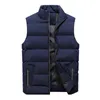 Gilet da uomo Gilet da uomo Elegante anti-restringimento tasche con giunchio a colori solido per adulti inverno