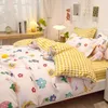 Set di biancheria da letto Set di stampa di moda 4 pezzi per camera da letto Tessili per la casa di lusso Copriletti morbidi Letto matrimoniale Comodo copripiumino Federa