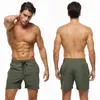 Escatch Märke Mäns Stretch Swim Trunks Snabbtork Strand Shorts med dragkedja Fickor och Mesh Foder ES801